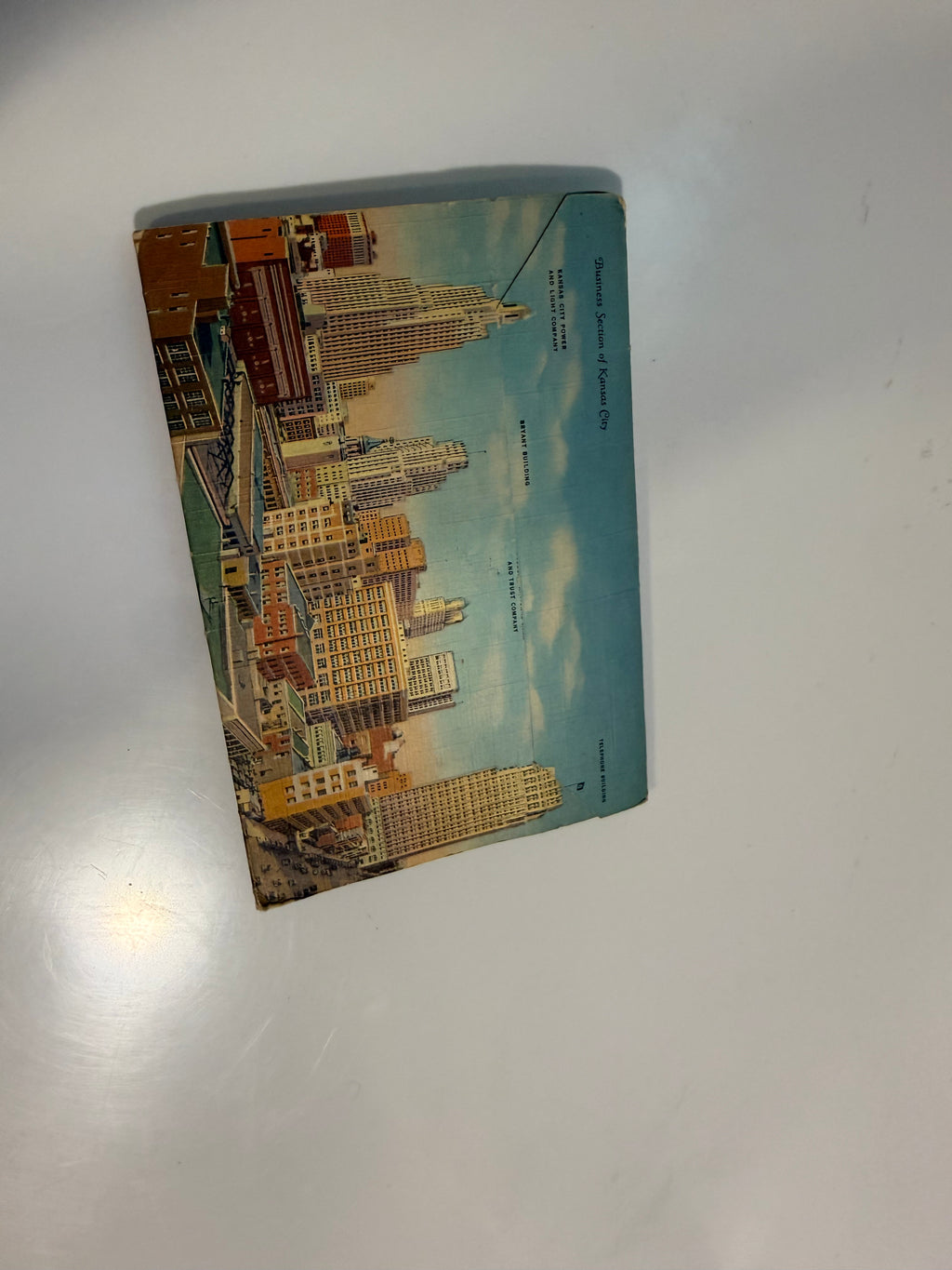 Vintage Linen Greater Kanasas City 18 Post Card Souvenir Book