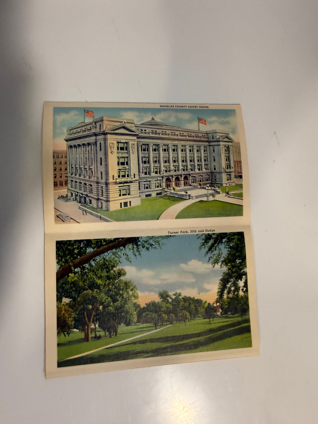 Vintage Linen Greater Kanasas City 18 Post Card Souvenir Book