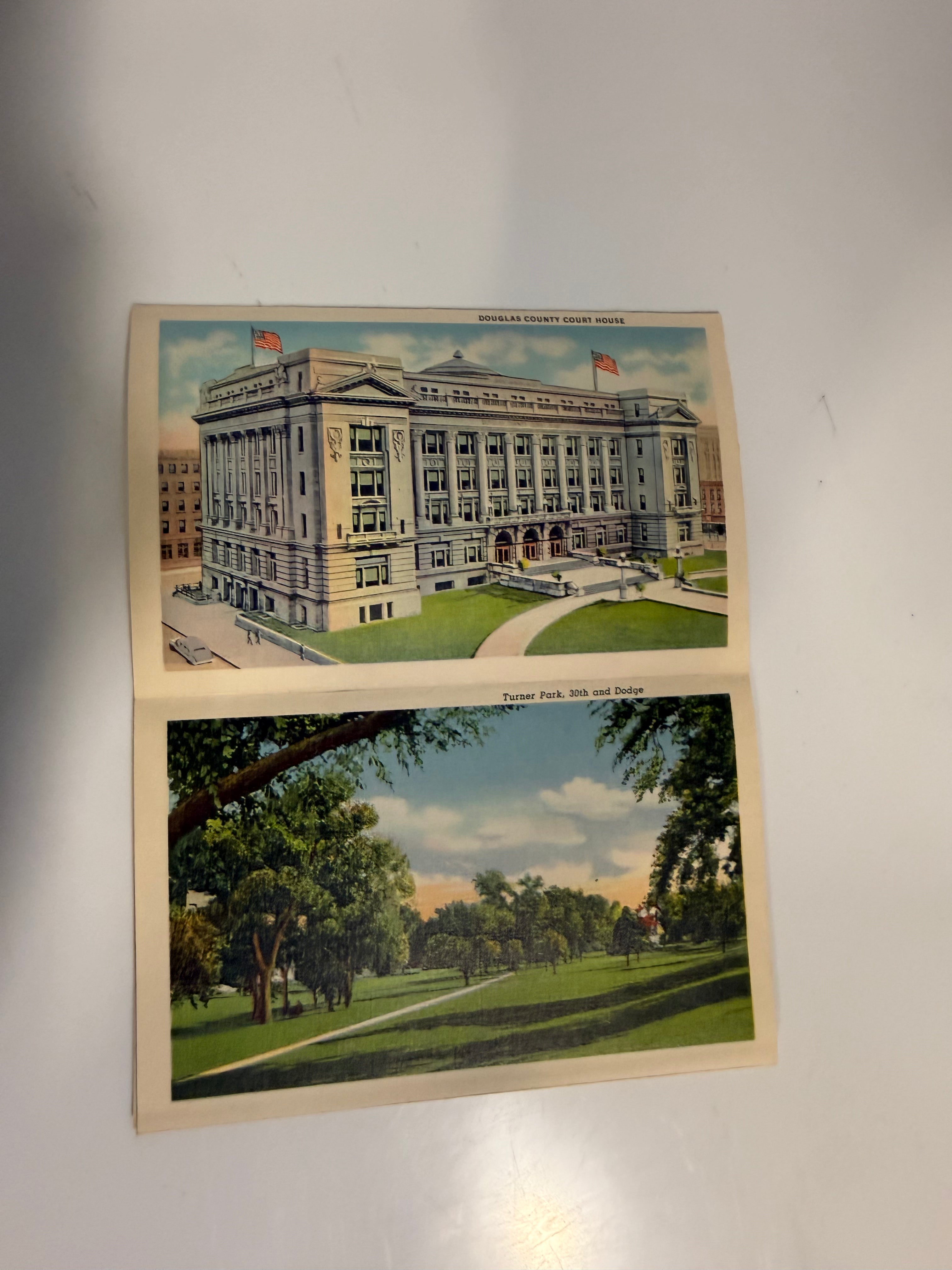 Vintage Linen Greater Kanasas City 18 Post Card Souvenir Book